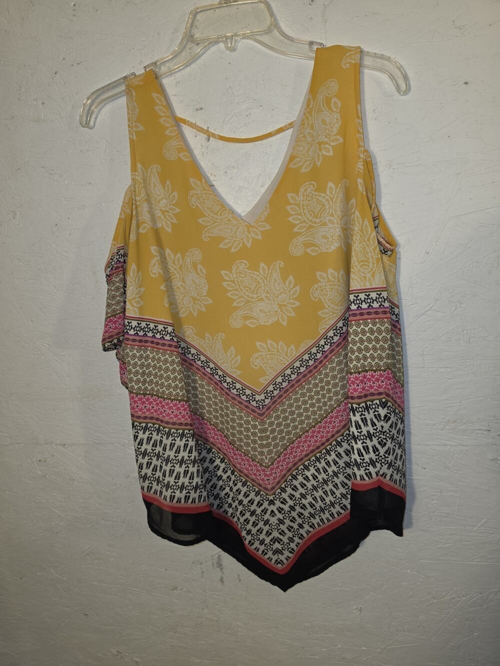 DR2 Funky Unique Bohemian Women's Blouse Lining Multicolor Size MEDIUM